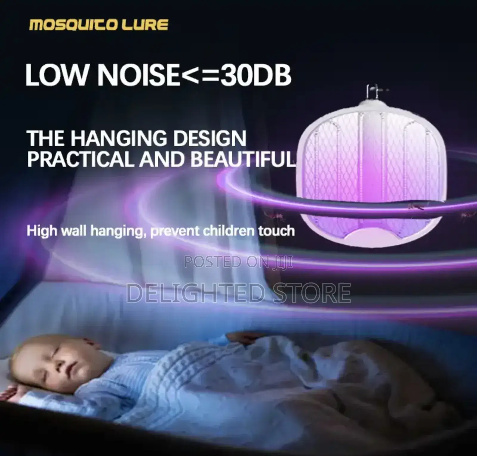 4in1 Foldablewall Mounted Rechargeable Mosquito Killer Lamp