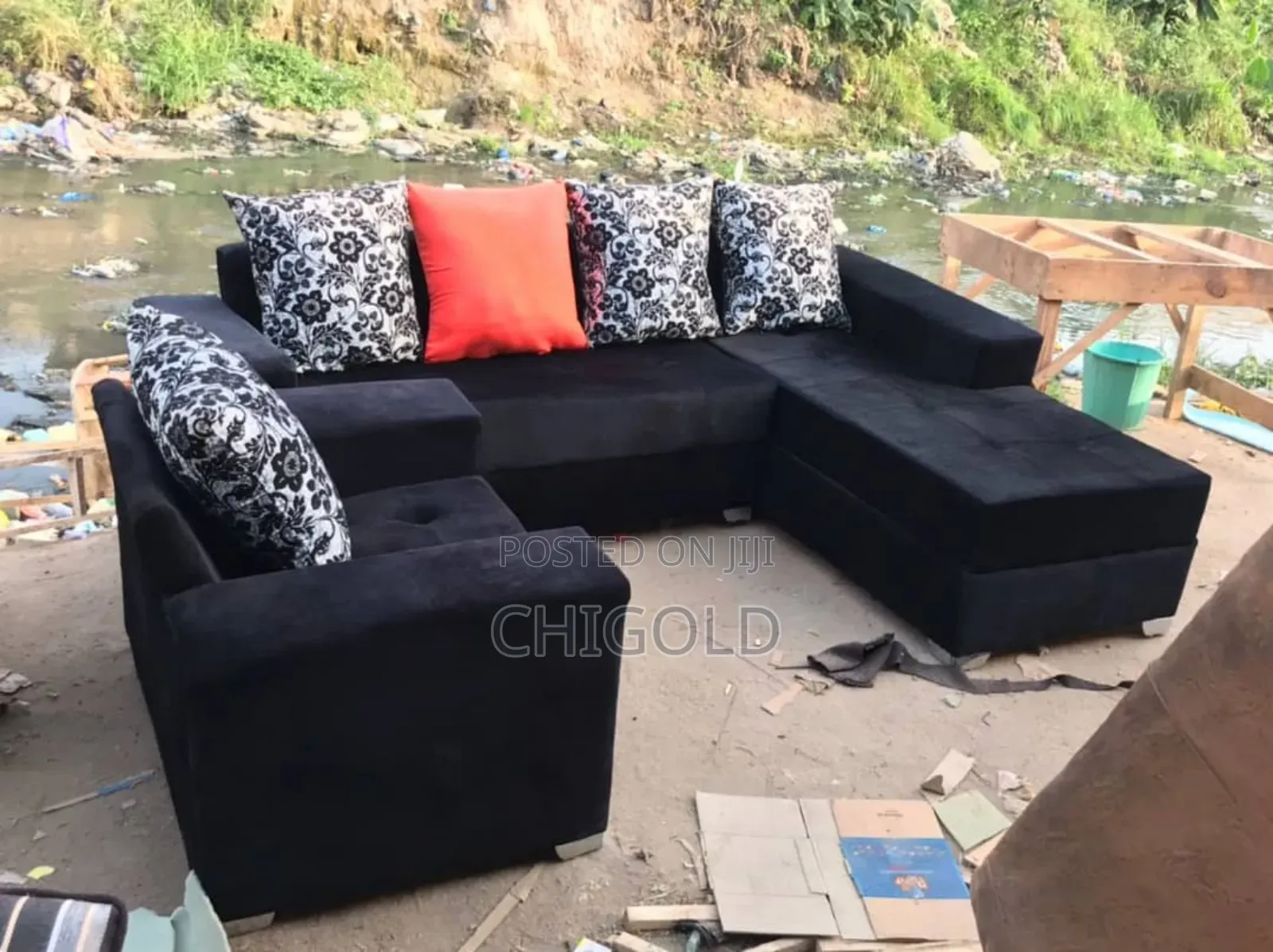 Living Room Fabric Sofa