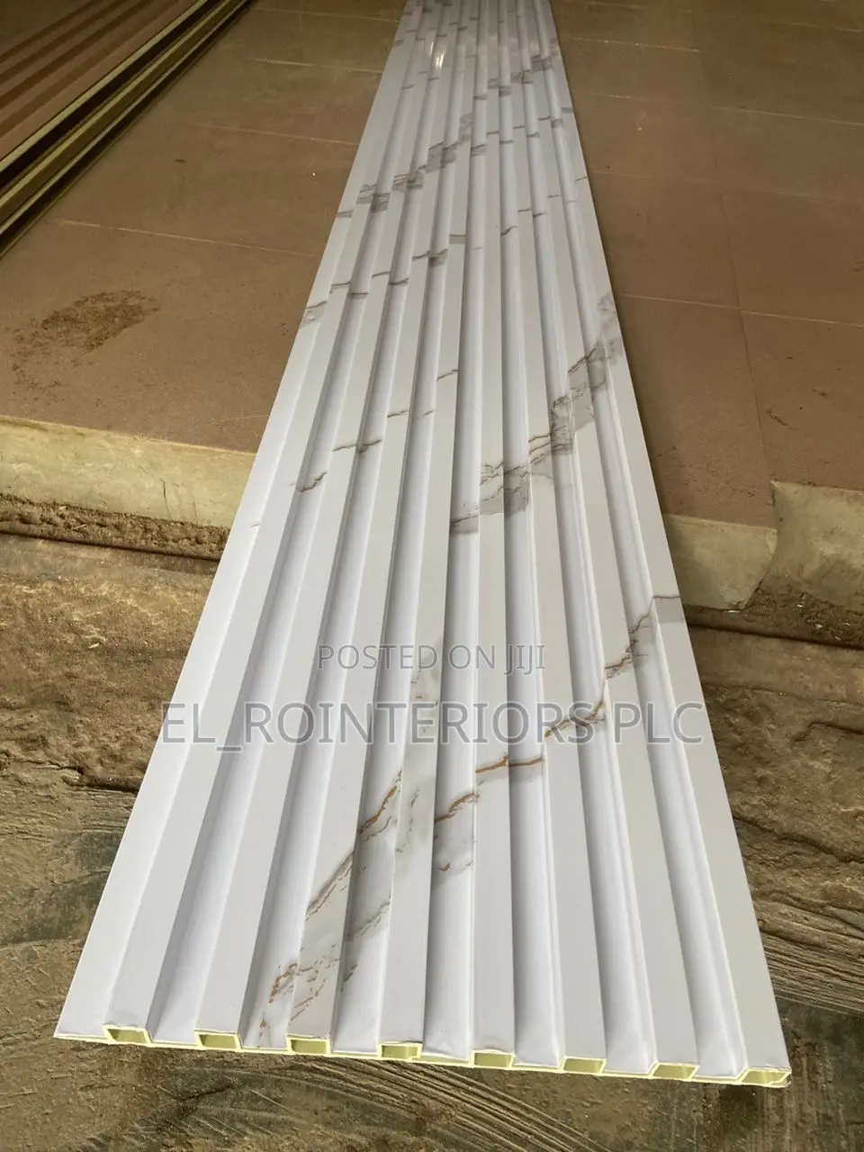 Glossy White Fluted Panel
