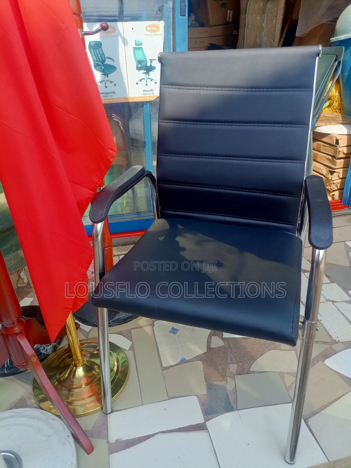 Turkish Four Leg Stack Office Chair