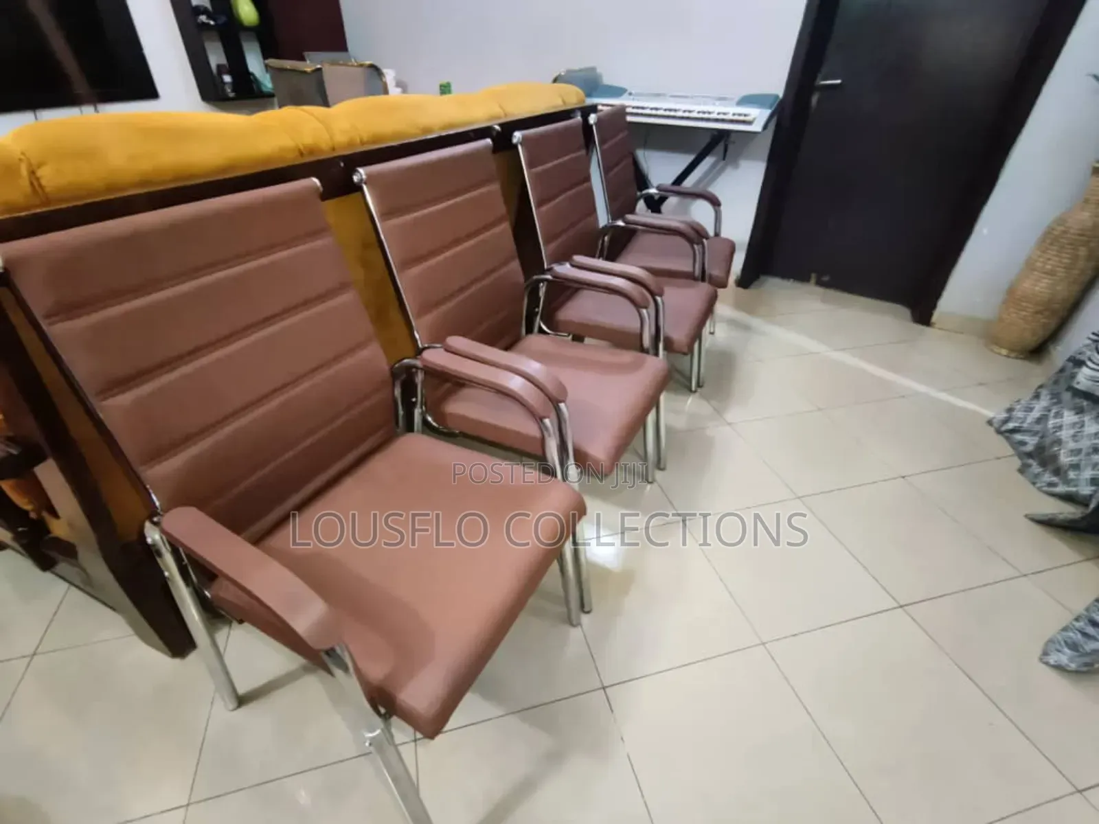 Turkish Four Leg Stack Office Chair