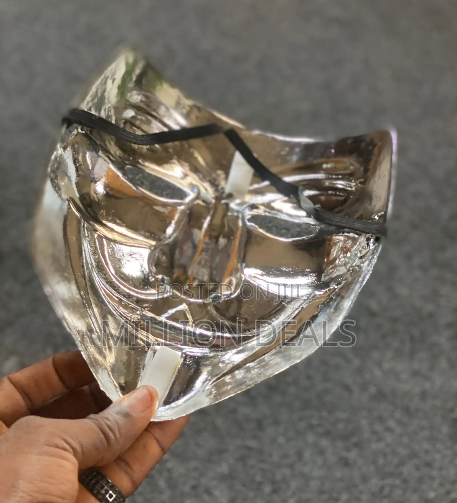 Silver Classic Unique Men’S Party Face Mask