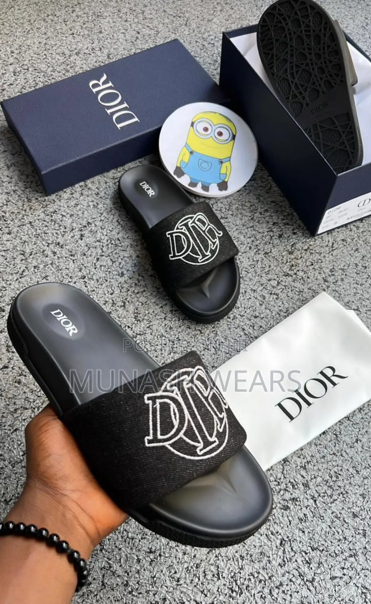Dior Leather Charms Sole Slide