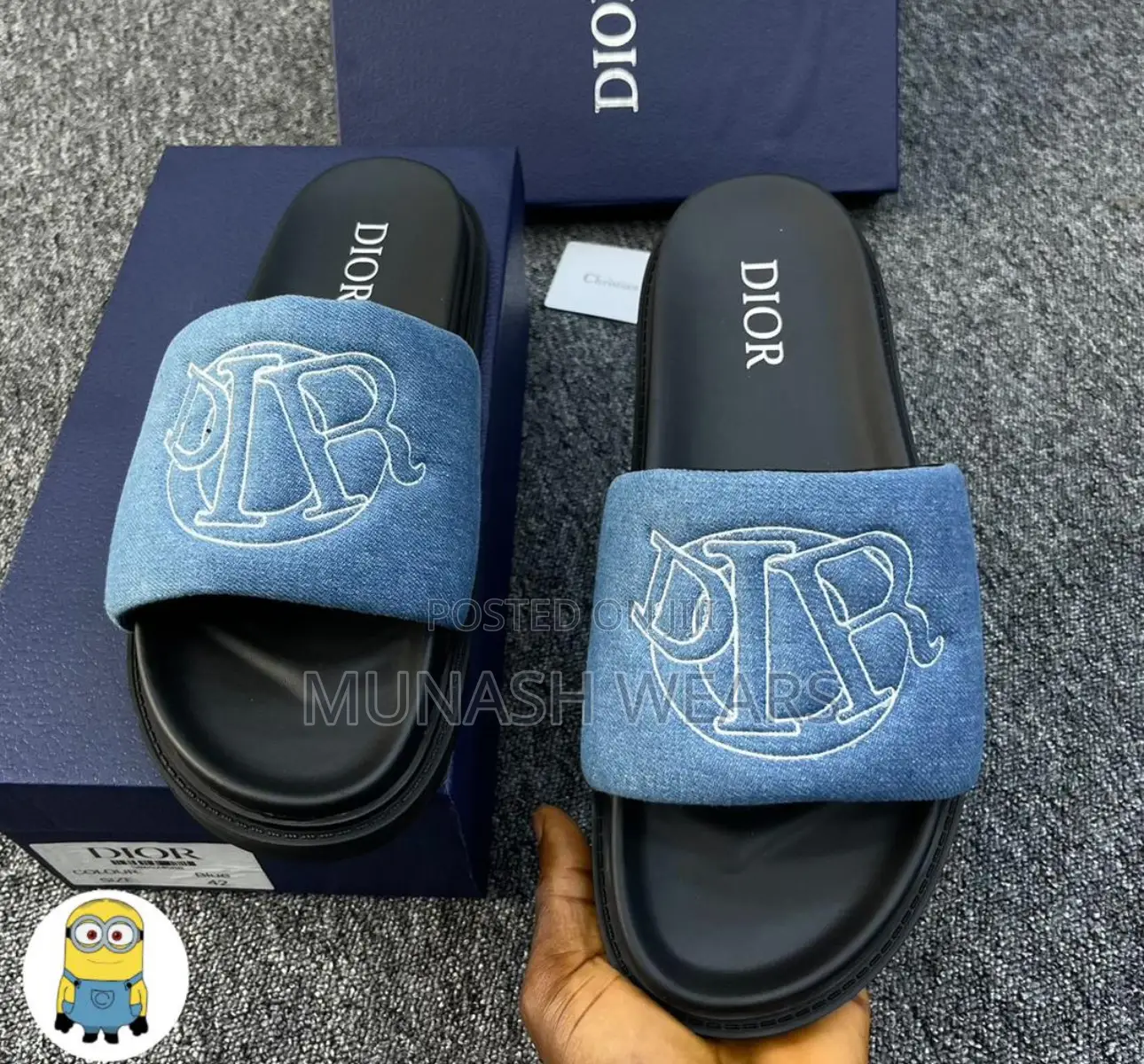 Dior Leather Charms Sole Slide
