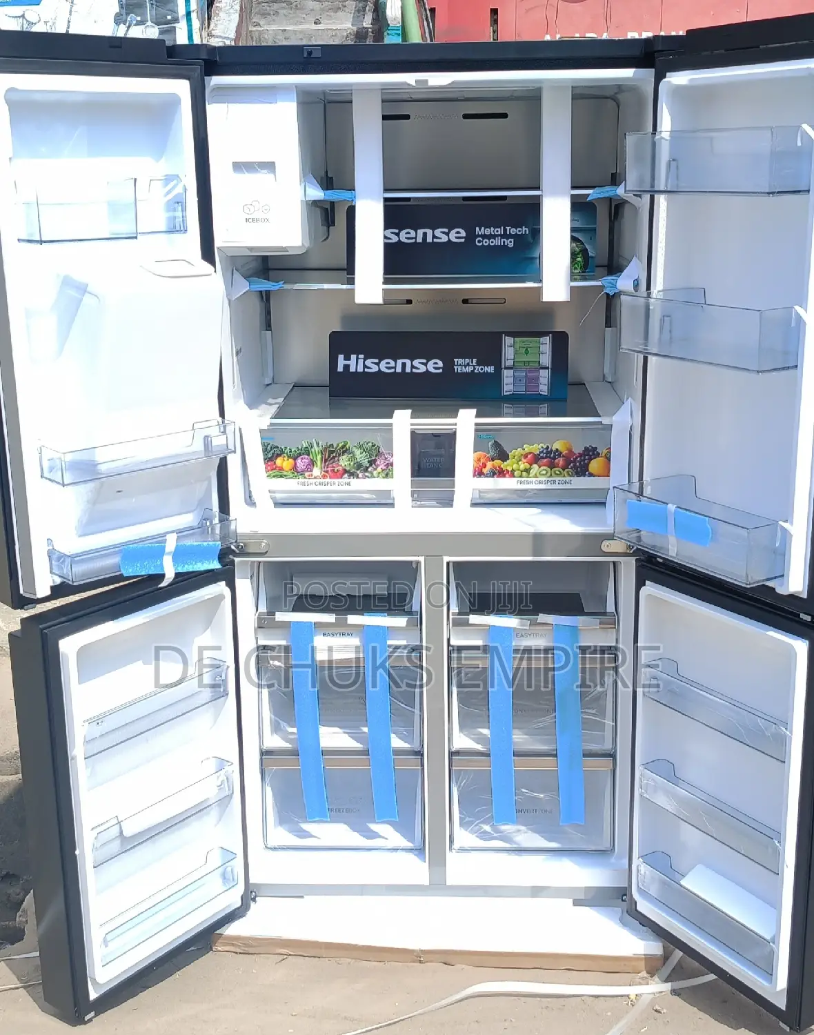 Hisense 4 Doors Inverter Fridge +Ice Cube Maker (541 Liters)