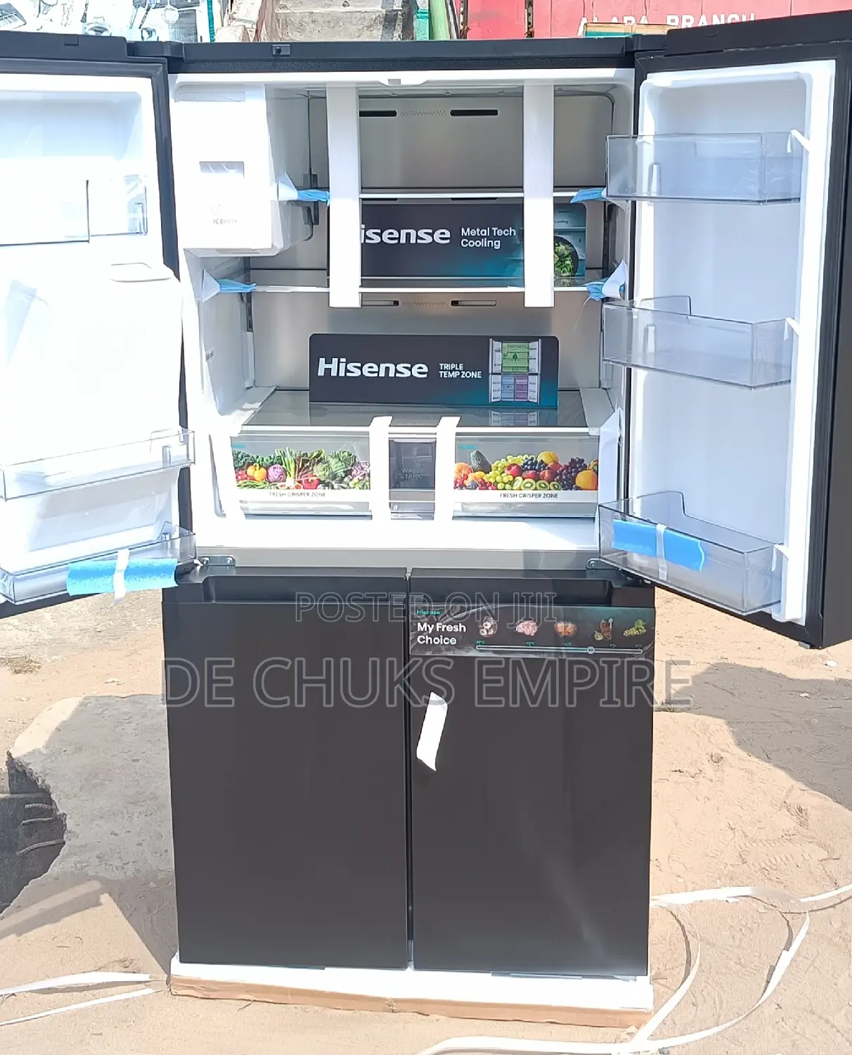Hisense 4 Doors Inverter Fridge +Ice Cube Maker (541 Liters)