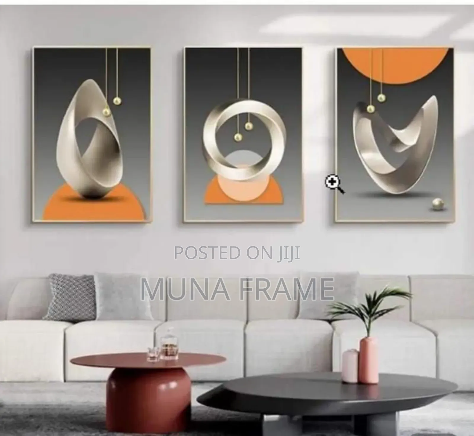 Abstract 3 Sets of Wall Artwork Design
