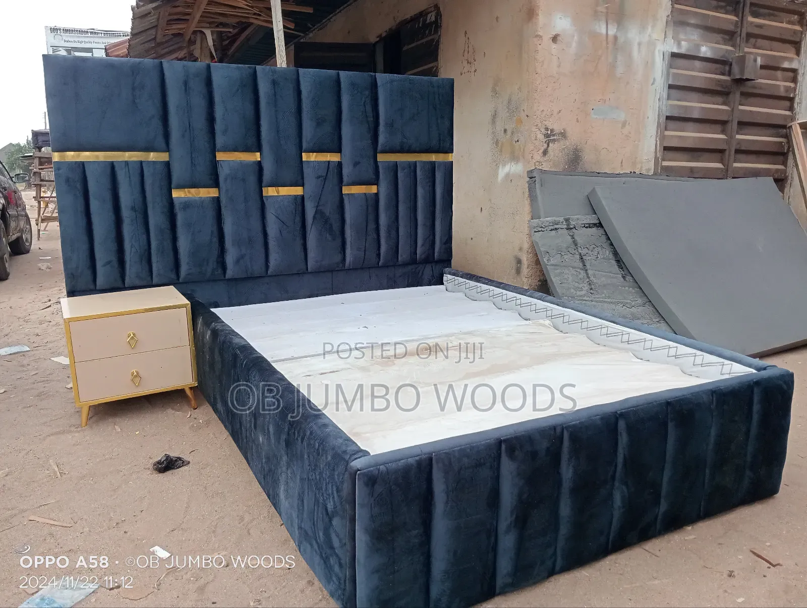 Exquisite 4 By 6 Bedframe With Bedside Drawer Extension
