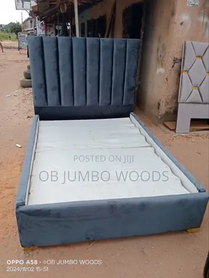 4 by 6 Gray  Bedframe