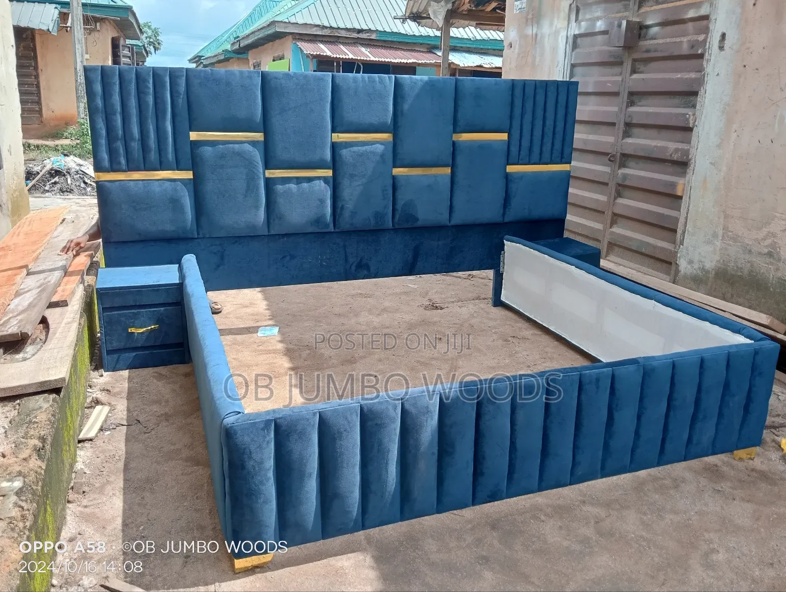 Luxury Bedframe With Bedside Extensions