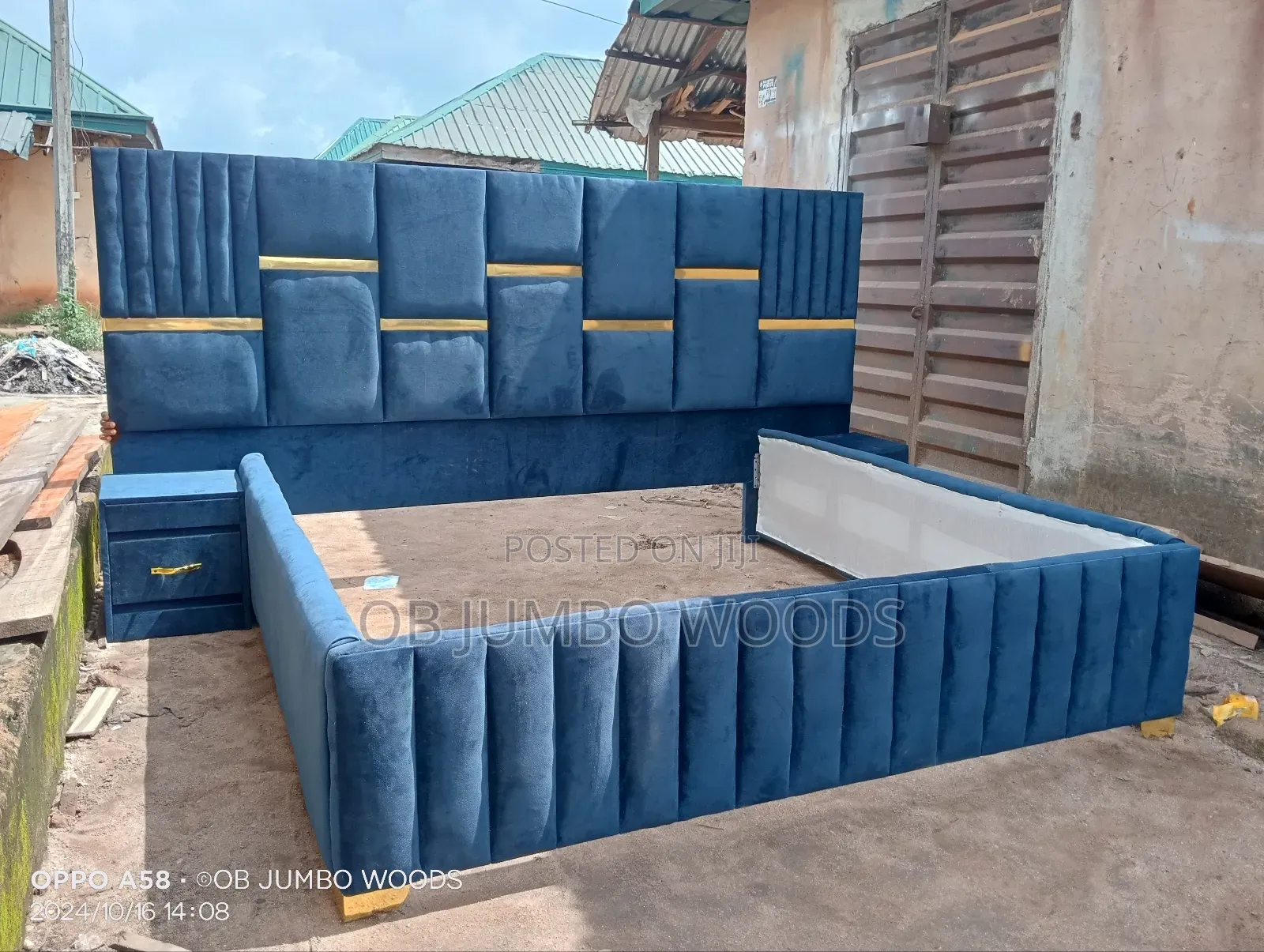 Luxury Bedframe With Bedside Extensions
