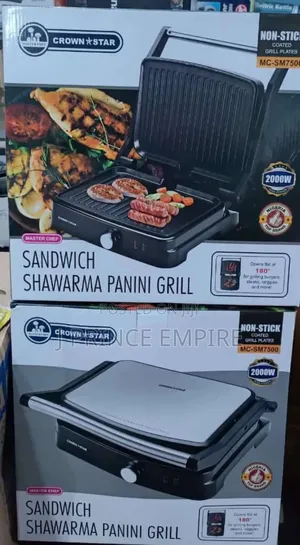 M/Chef 4 Slice-professional Panini Grill/ Shawarma Toaster