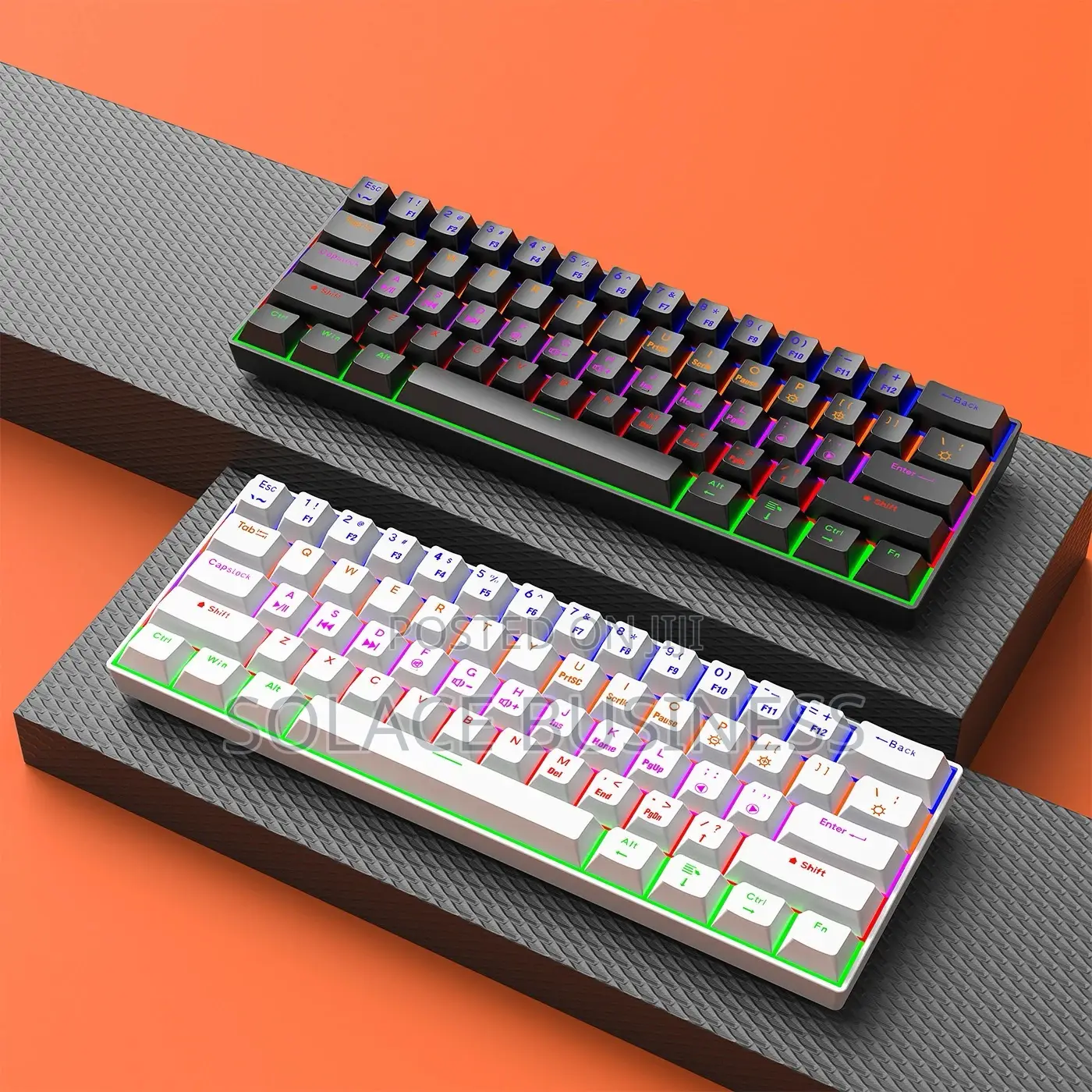 RGB Mechanical Keyboard, 3 Way- Bluetooth 2.4ghz Wired