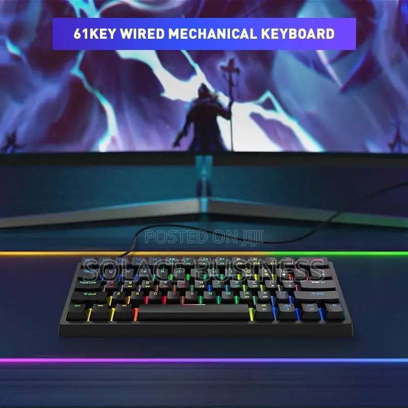 RGB Mechanical Keyboard, 3 Way- Bluetooth 2.4ghz Wired