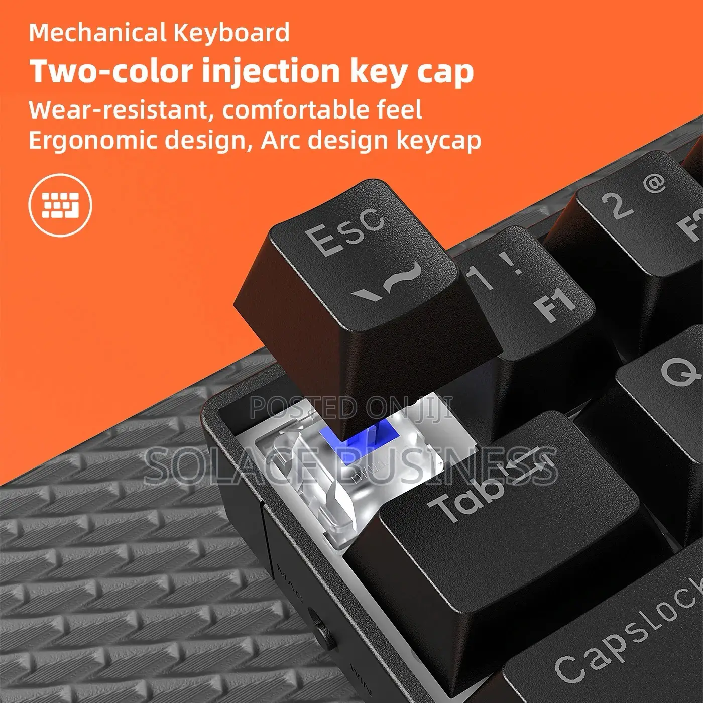 RGB Mechanical Keyboard, 3 Way- Bluetooth 2.4ghz Wired