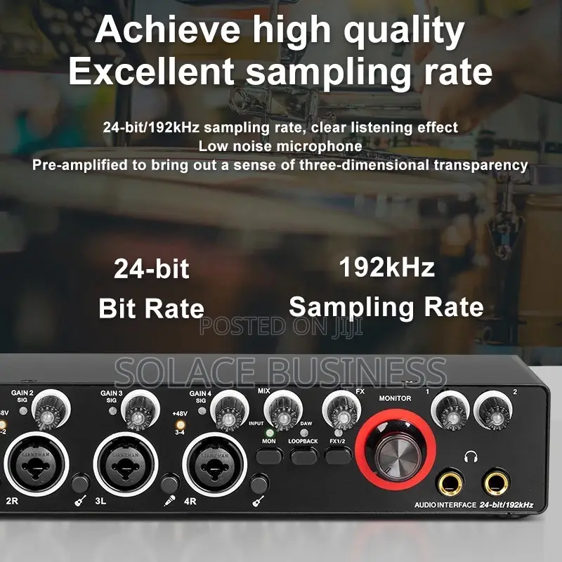 Gax-Md44 Audio Interface 4 Input 4 Output Music Recording