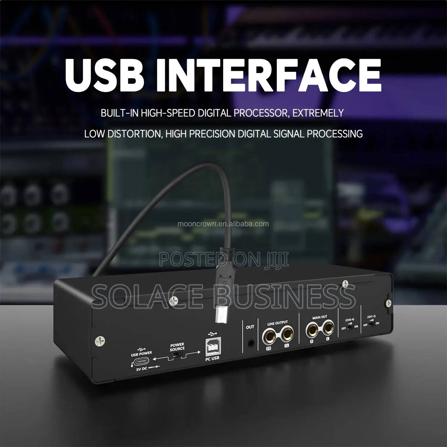 Gax-Md44 Audio Interface 4 Input 4 Output Music Recording
