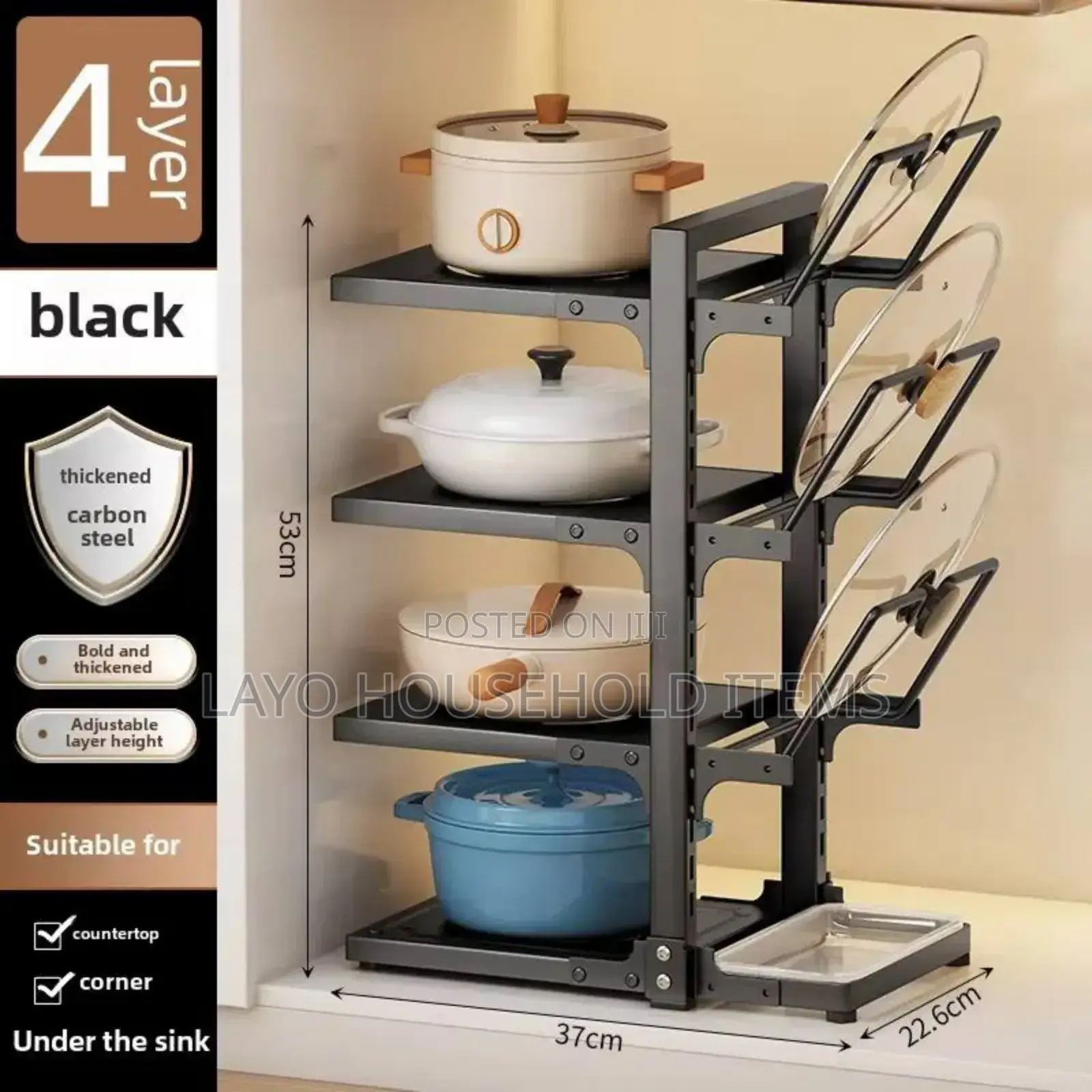 Under the Sink Pot Rack