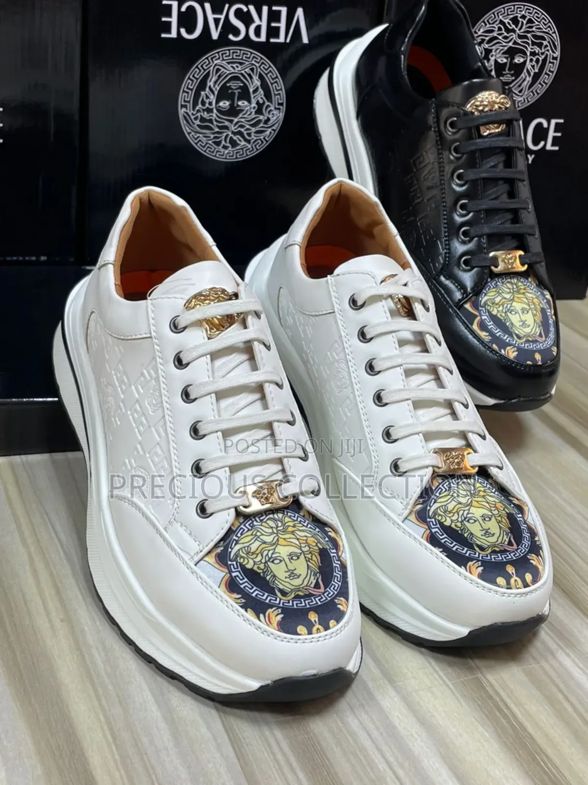 Men's Versace Leather Lace Up Shoes