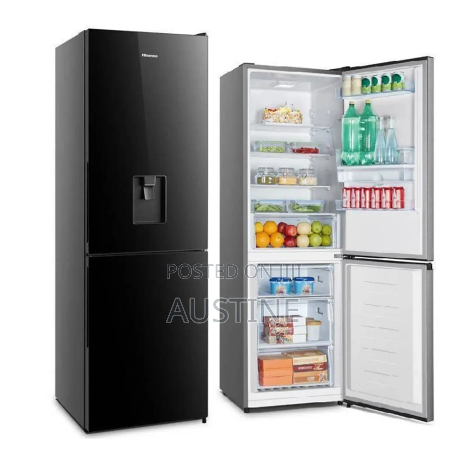 Brand New Hisense 305L Half-Half Double Door Refrigerator