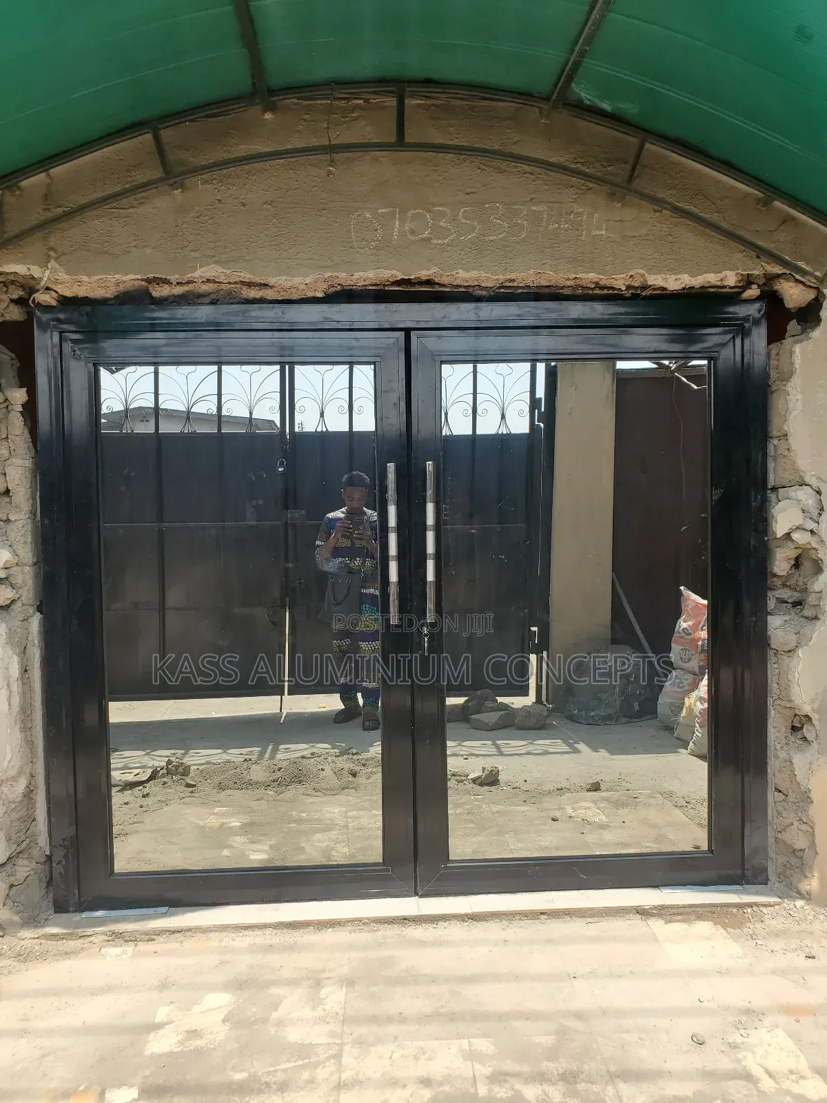 Aluminum Double Swing Door
