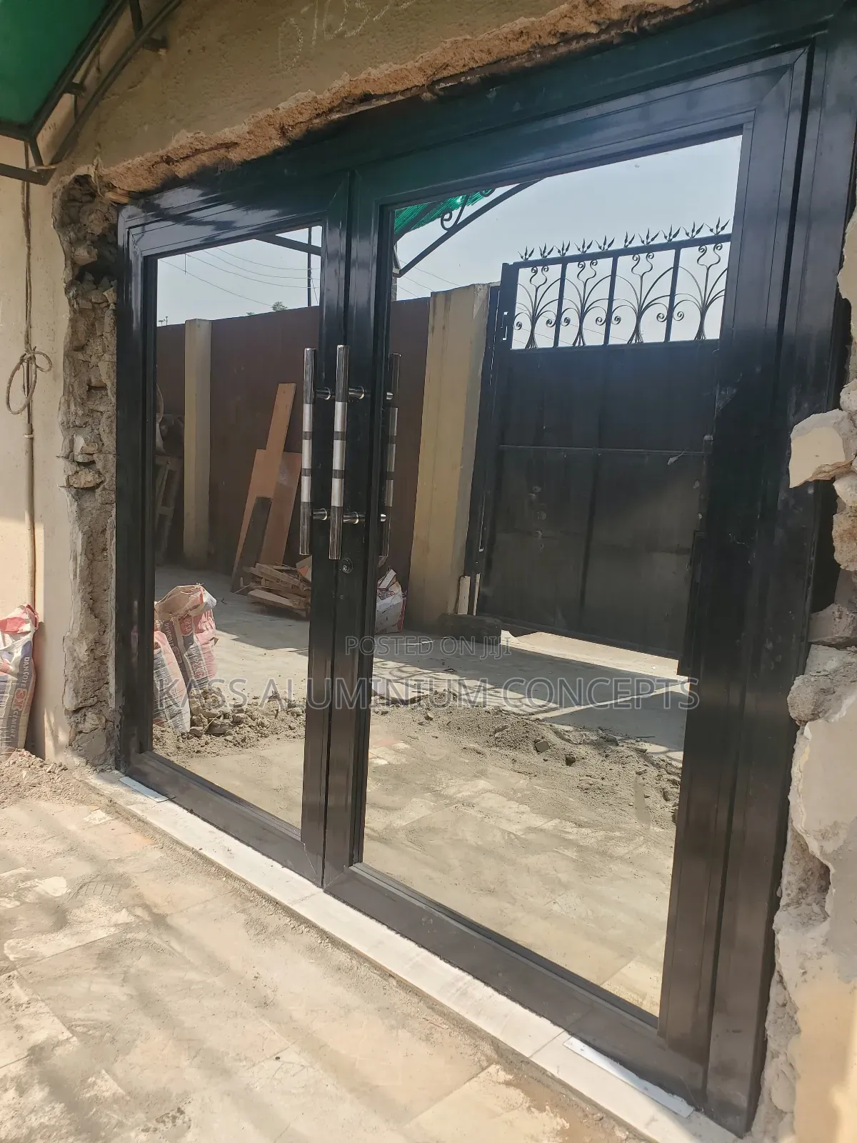 Aluminum Double Swing Door