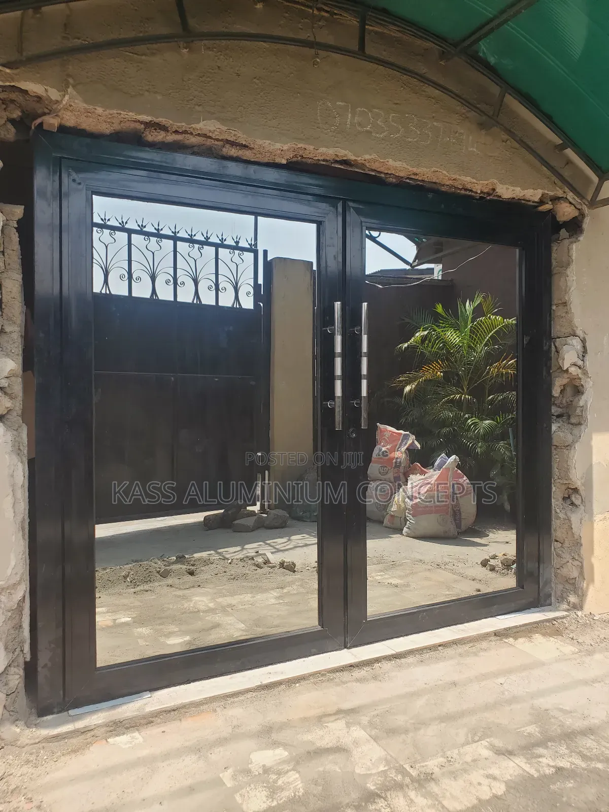 Aluminum Double Swing Door