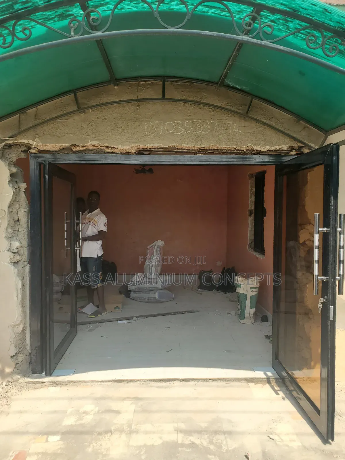 Aluminum Double Swing Door