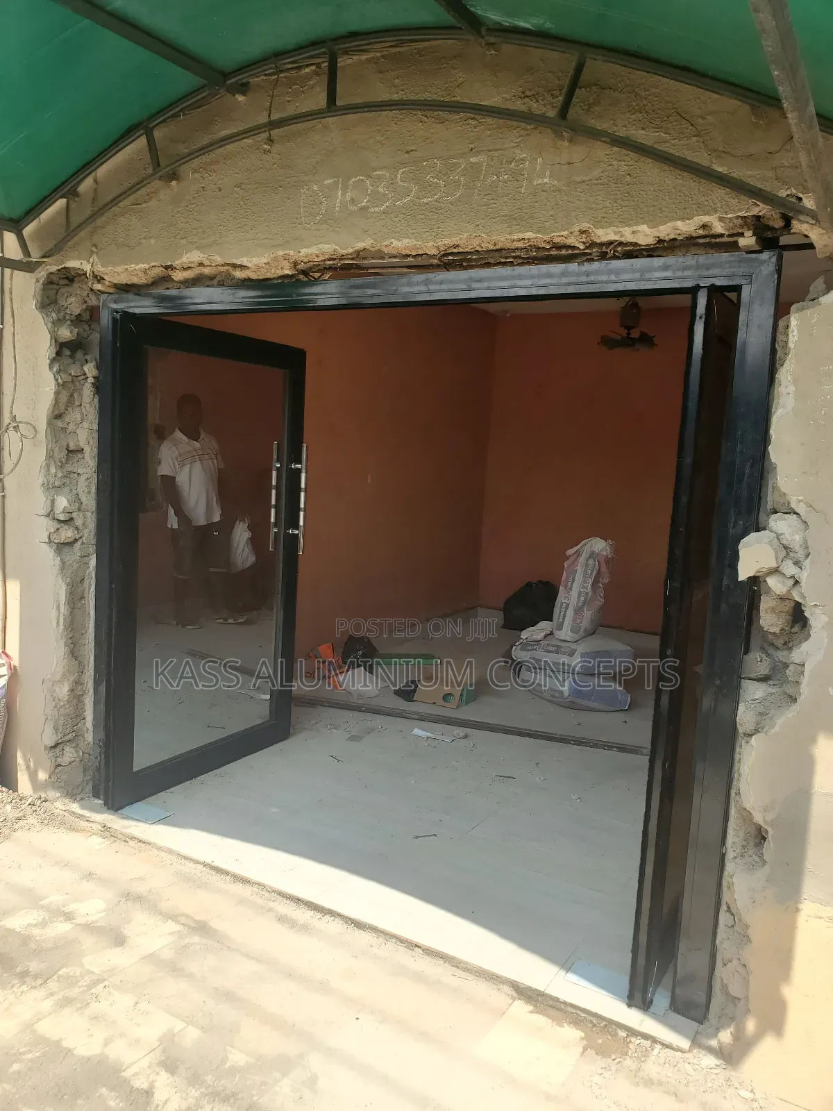 Aluminum Double Swing Door