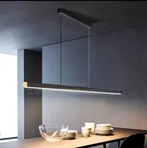 Nordic Restaurant Word Long Chandelier Modern Light