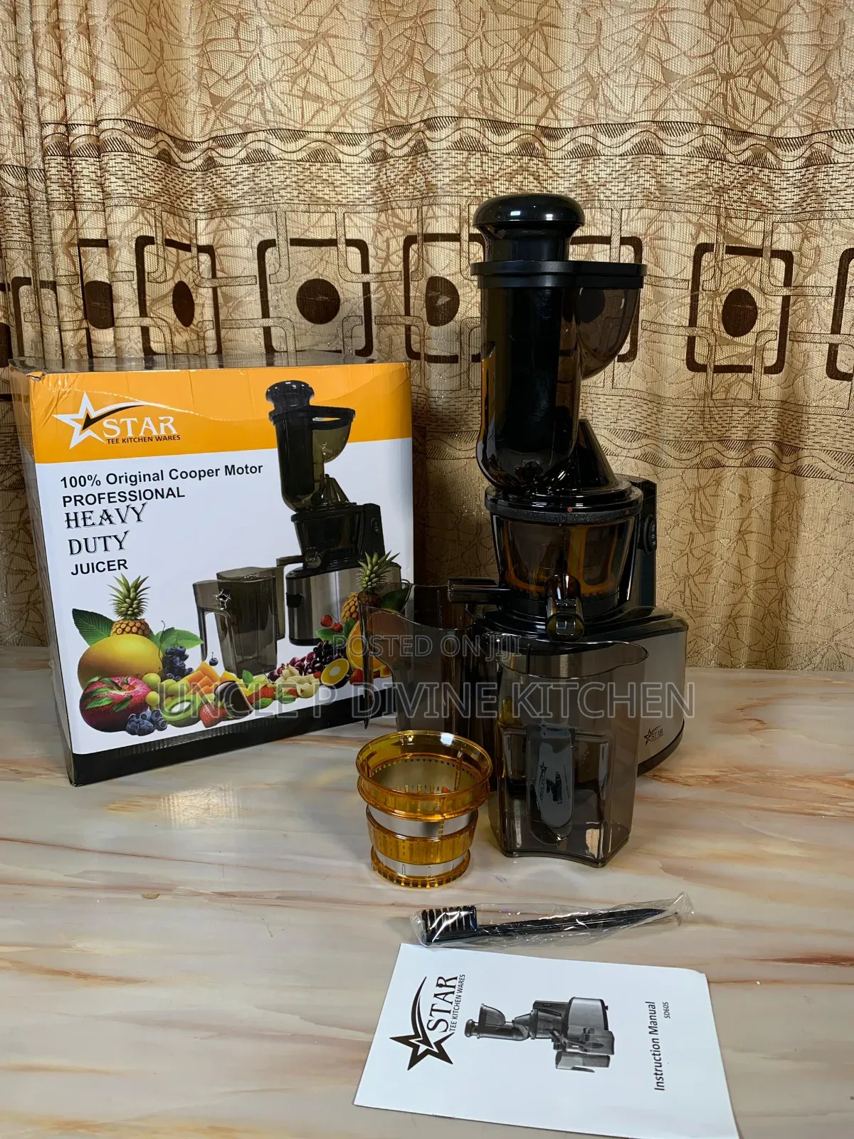 Star Tee Coldpress Masticating Heavy Duty Slow Juicer, 400w.