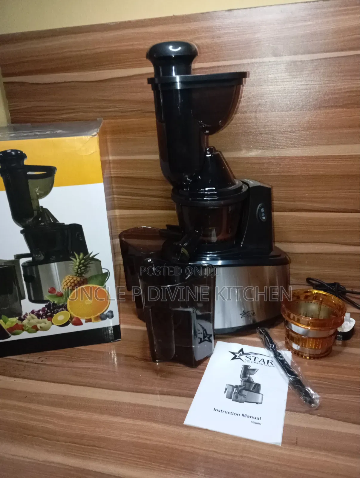 Star Tee Coldpress Masticating Heavy Duty Slow Juicer, 400w.