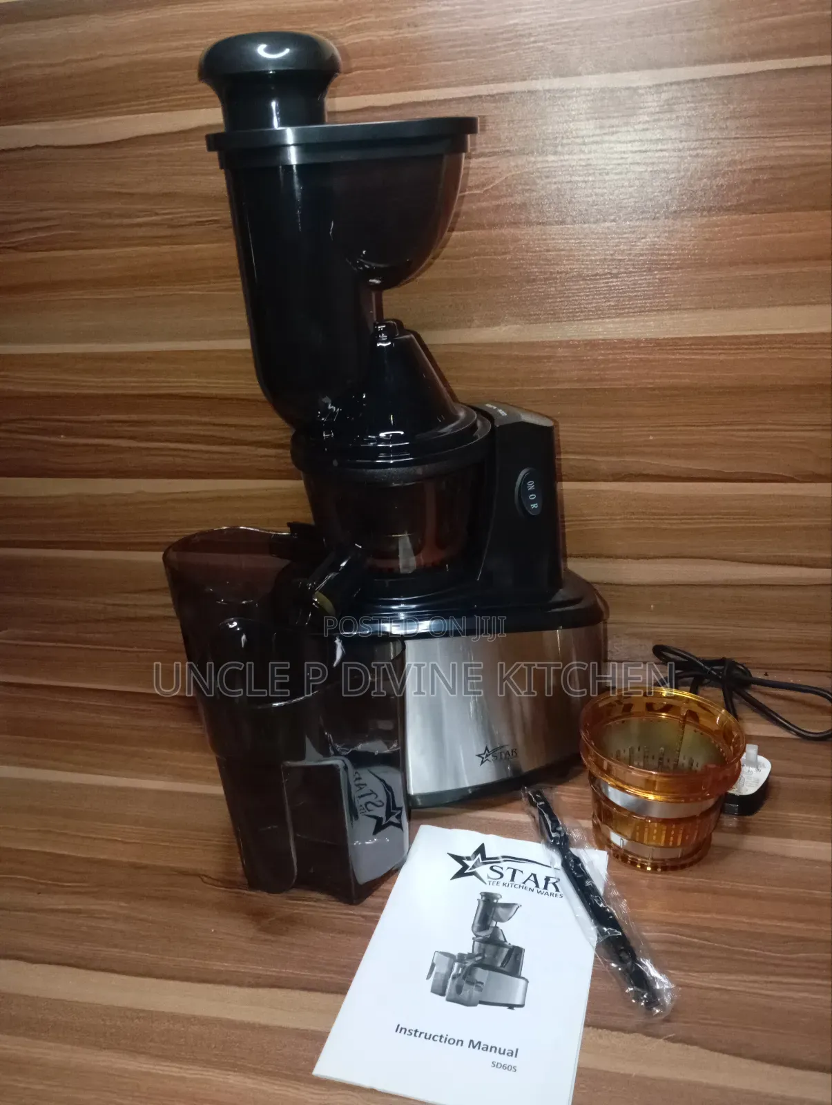 Star Tee Coldpress Masticating Heavy Duty Slow Juicer, 400w.