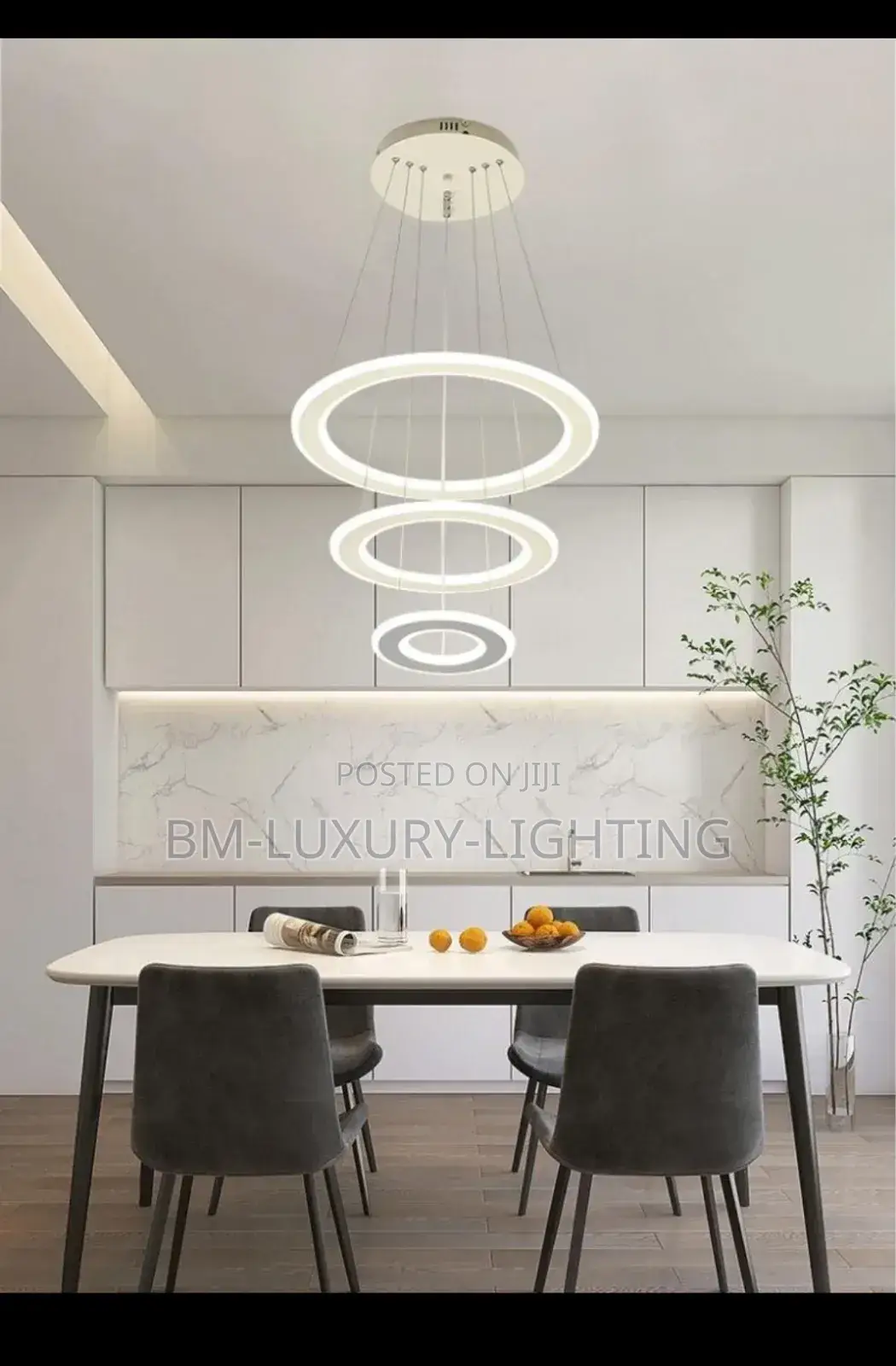 Luxury 3 Rings Pendant Chandelier