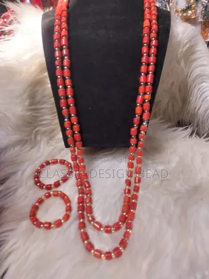 Beaded Necklace for Men 2 Layers Long