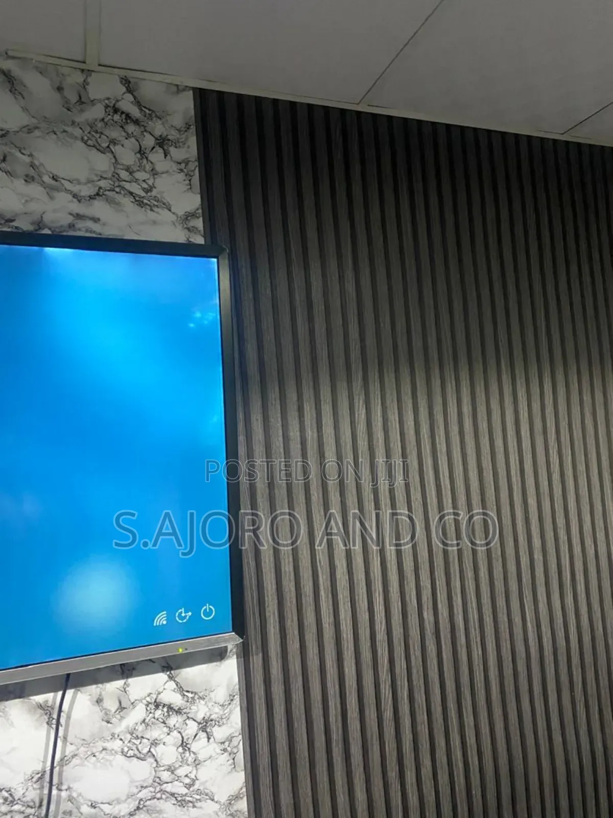 Marble Sticker, Flutted Panel Wallpaper