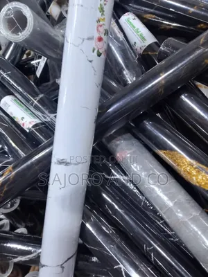 Marble Sticker, Flutted Panel Wallpaper