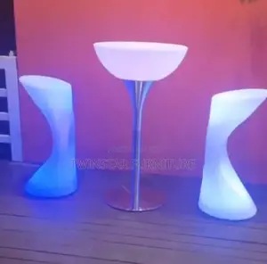 New Modern RGB Led Bar Table and Chairs