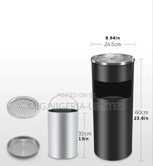 30l Anti Rust Stainless Steel Ashtray Cigarette Dustin