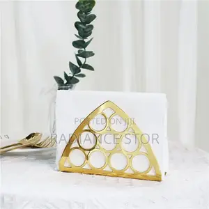Stainless Steel Gold Serviette Holder