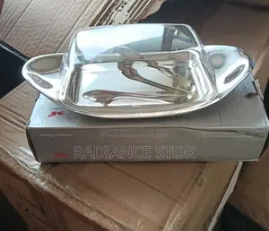 Stainless Steel Butter Dish With Transparent Lid and Picker