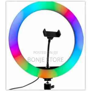10inch Dimmable RGB LED Selfie Ring Light With Tripod Stand