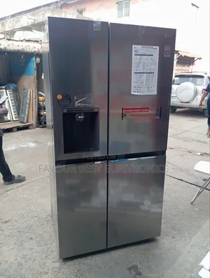 Photo - LG Smart Inverter Side by Side Fridge (674L) Ice Dispenser