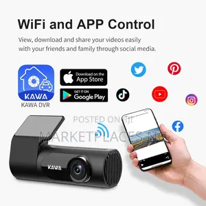 Kawa Wifi Dash Cam With Night Vision Voice Control