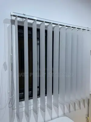 White Vertical Blinds(Fabric)