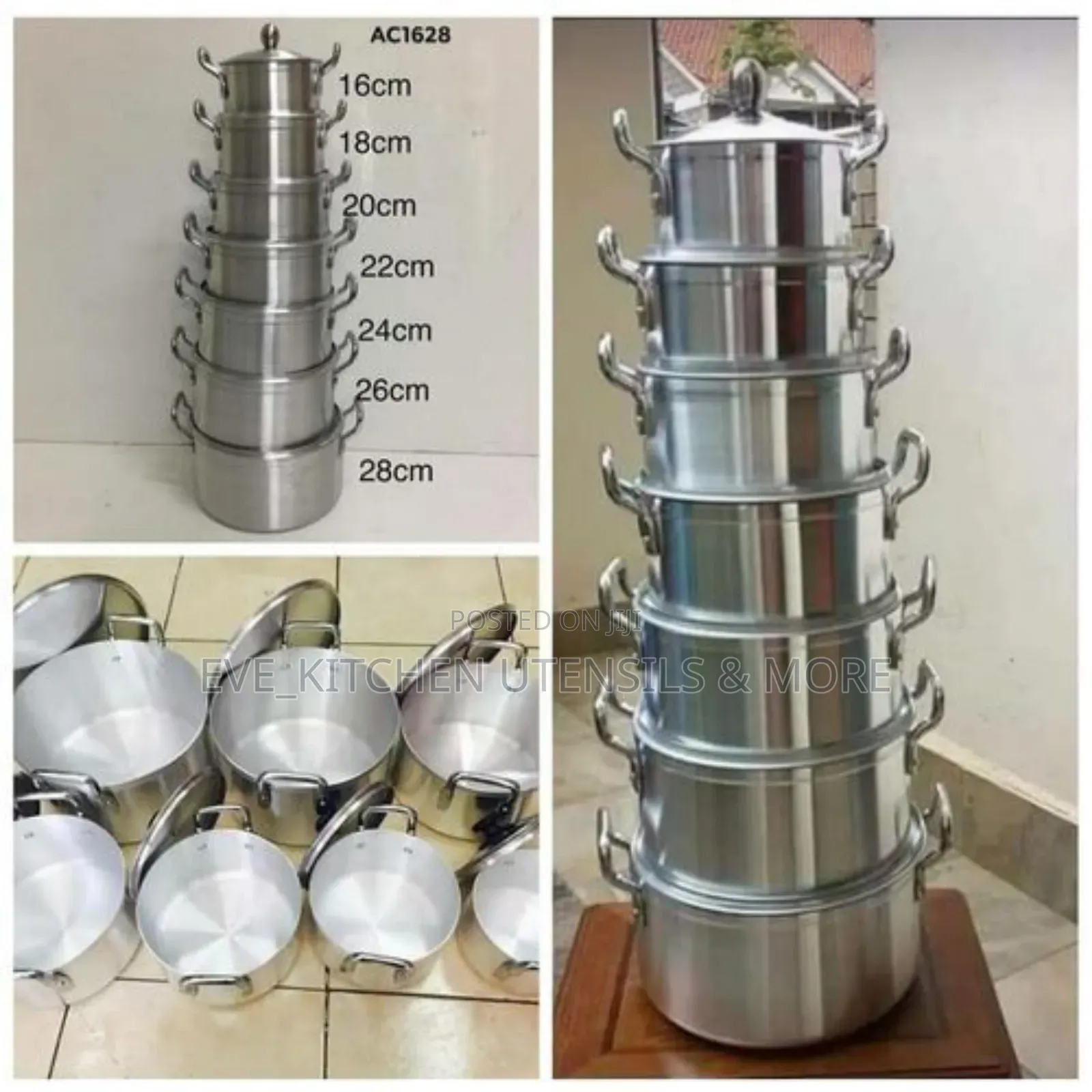 7 Set Aluminum Pot