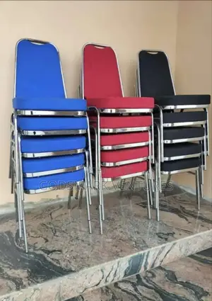 Imported Banquet Chair, Stainless Steel Legs.