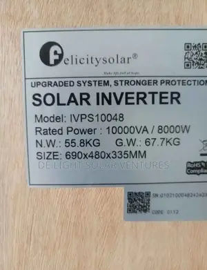 Felicity Solar INVERTER 10kva/48v