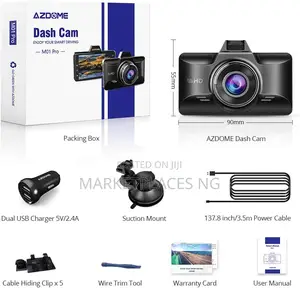 AZDOME M01 Pro Dash Cam 1080P FHD, Night Vision, 150° Wide