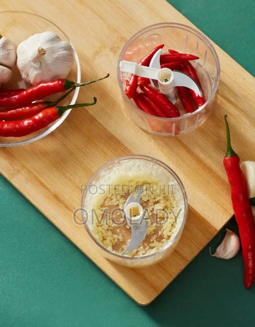 Mini Manual Small Hand Powered Food Processor Chopper